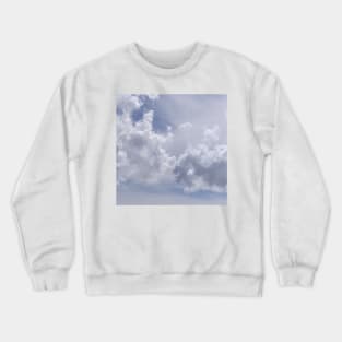 Summer Cloudy Day With Blue Sky and Gray Clouds Crewneck Sweatshirt